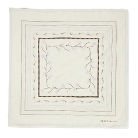 Skall Studio Skall Floral Tørklæde 55x55 cm, Off White